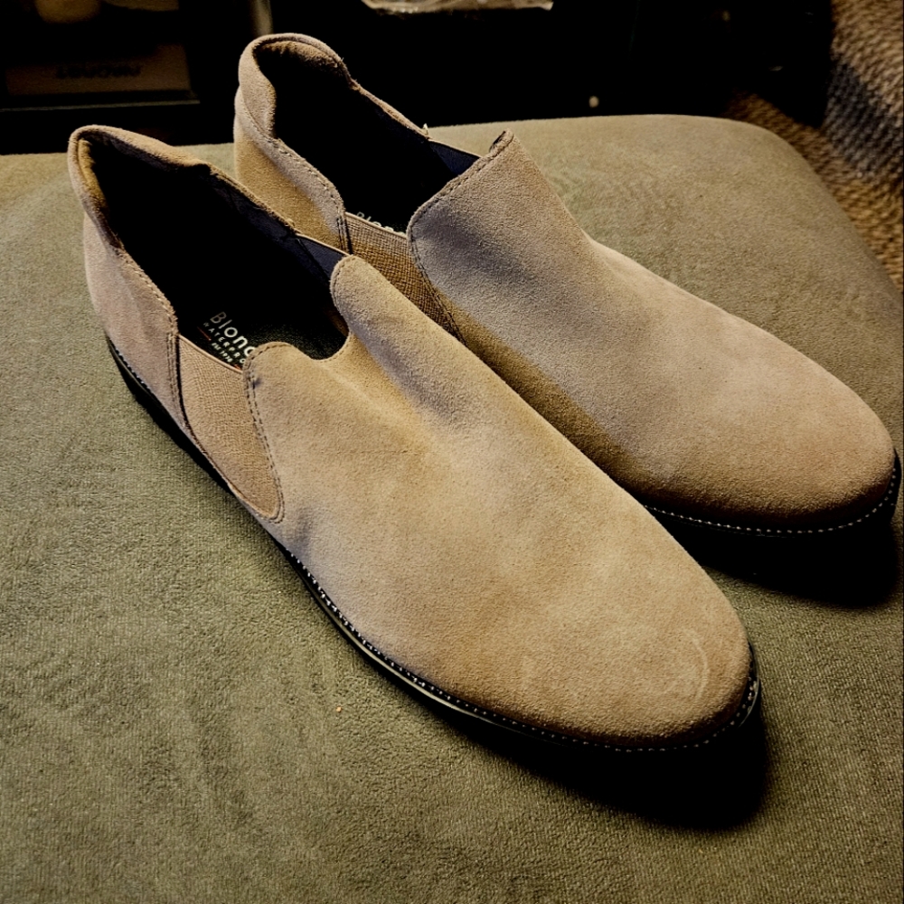 Neutral Blondo Slip on Mini Below the Ankle Boots